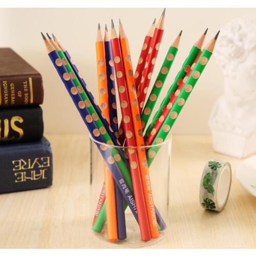Pre-Creative w27 practice word correction Grip Multilateral Pole quality Student Supply Cute Wooden HB Pencil