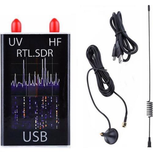 Ham Radio Receiver 100KHz-1.7GHz full Band UV HF RTL-SDR USB Tuner RTLSDR USB dongle with RTL2832u R820t2 RTL SDR Receiver H042