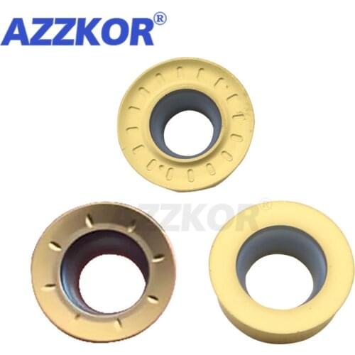 RPMT RPMW NT125 External Turning Tools Round Inserts CNC Center Lathe For 45# Steel A3 Mild Steel Material AZZKOR Carbide Blades