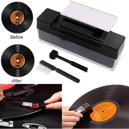 3pcs Vinyl Record Cleaner Anti Static Cleaning Brush Dust Remover Kits for Turntables for vinyl record, VCD, DVD