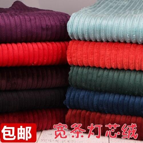Pure cotton cord no play big corduroy article wide cotton corduroy fabric clothing cotton shoes pillow pants fabric on sale
