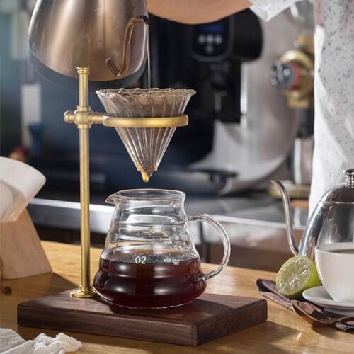 Glass Pour Over Coffee Dripper Coffee Filter Cone Reusable Cone Filters