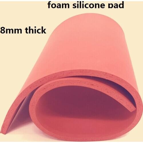 8mm thickness expanding foam silicone pad foaming Potholder silica gel rubber latex foam sheet silicon foam board