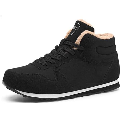 Winter Warm Mens Gym Shoes Casual Outdoor Sneakers Designer lightweight Trainers Suede Leather Lace Up Shoes Men Tenis
