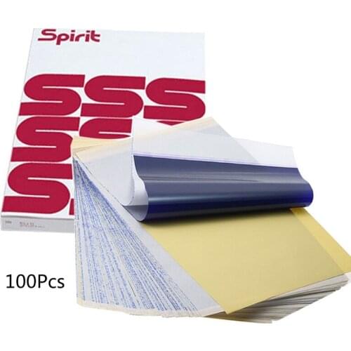 100 Sheets Tattoo Transfer Paper A4 Size Thermal Stencil Carbon Copier Spirit Stencil Carbon Drop Shipping
