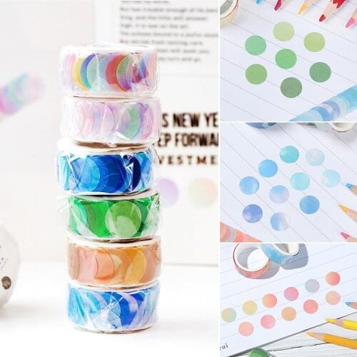 100Pcs/Roll Mushroom Butterfly Flower Scrapbooking Sticker Adhesive Tape Washi Stationery DIY Label Decorative Masking Sticker