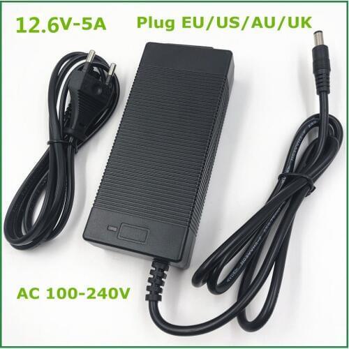 12.6V5A/12.6V 5A intelligence lithium-ion battery charger for 3Series 12V lithium-ion polymer battery pack good quality