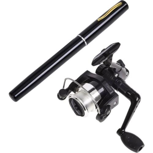 2021 Top Telescopic Fishing Rod with Spinning Kit Pen Fishing Rod and Reel Combos Tools