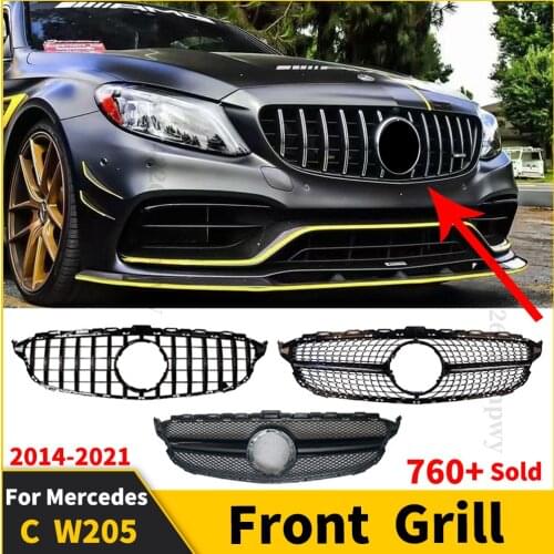 For A B C E G V Class W204 W205 W212 Emblem W176 W246 GLA X156 CLA C117 ML W166 GLK X204 Grill Badge Logo Insignia Accessories