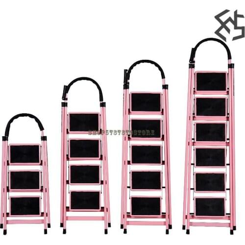 Household Folding Ladder, Multi-functional Building Chair, Ladder Stool, Thickened Indoor Climbing Ladder, Creative Three Or Fou