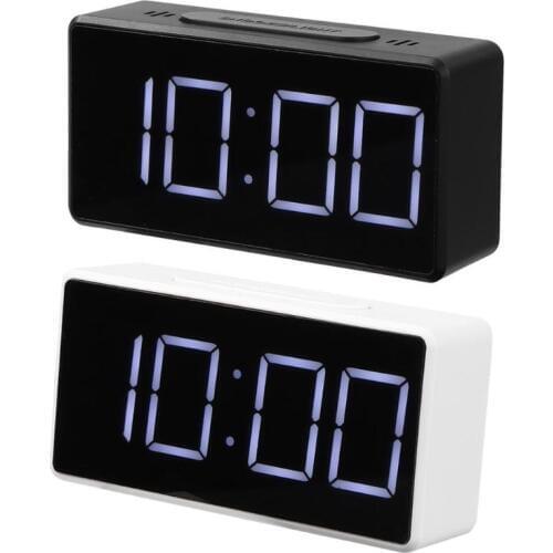 LED Digital Alarm Clock with USB Port Electronic Snooze Table Clock Alarm Clock for Bedroom Home Decoration