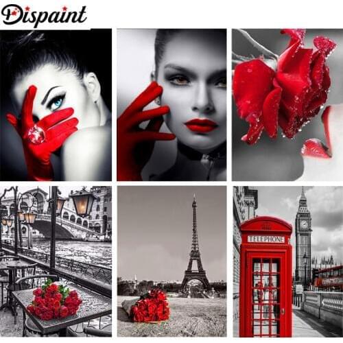 Dispaint Full Square/Round Drill 5D DIY Diamond Painting "London street scenery" 3D Embroidery Cross Stitch 5D Home Decor Gift