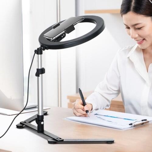 26cm Photography Lighting Phone Tripod Stand Photo LED Selfie Fill Ring Light 10 Inch Lamp For Video Studio Youtube Live Cook