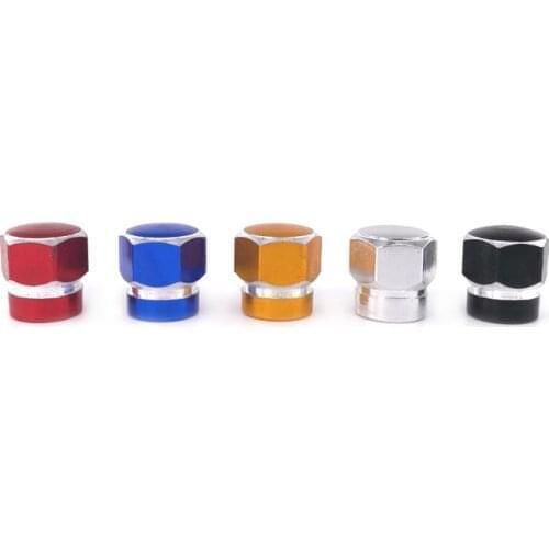 40pcs Aluminum Agate Tire Valve Cap Alloy Hex Schrader Car Tyre Valve Stem Cover Car Wheel Rim Valve Cap Car-styling Accessories