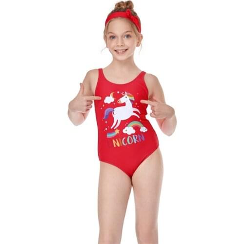 Swimsuit For Girl Batch New European And American One-Piece Girl Swimsuit For Children