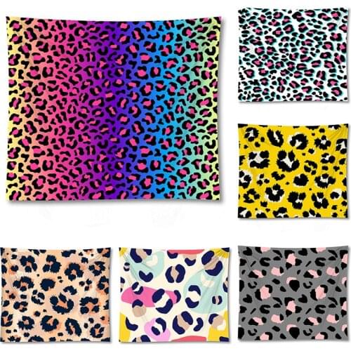 Leopard tapestry wall hanging celestial hippie home decor