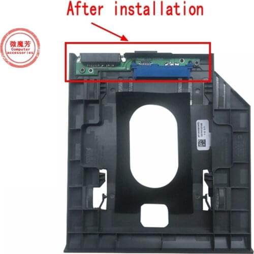 Bezel Front Cover Faceplate + Bracket 2nd SATA 3.0 2.5" Hard Drive HDD SSD Optical Caddy for Lenovo IdeaPad 310 510 XiaoXin 310