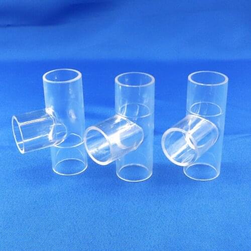 1pc 20mm 25mm Acrylic Tee Connector Transparent Pipe Water Pipe Connector Aquarium Fish Tank 3 Three Way Connector
