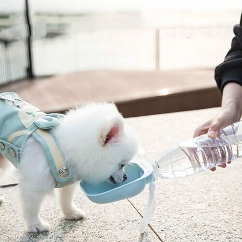 Spiral water head dog water dispenser outdoor kettle Teddy portable water dispenser pet water Cup outdoor supplies