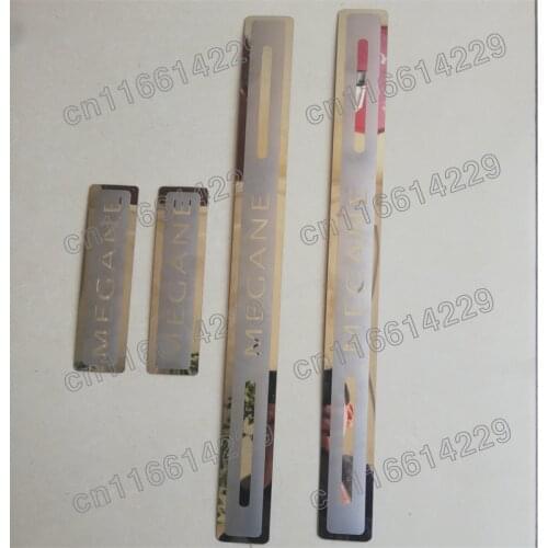Ultrathin stainless steel Car door cover outside door sill plate For Renault Megane 2015 2016 2017 2018 2019 2020 2021