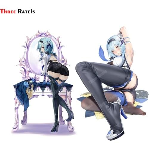 Three Ratels A702 Anime Game Eula Genshin Impact For Volkswagen Car Sticker Auto Accessories Waterprooof Protected Decal
