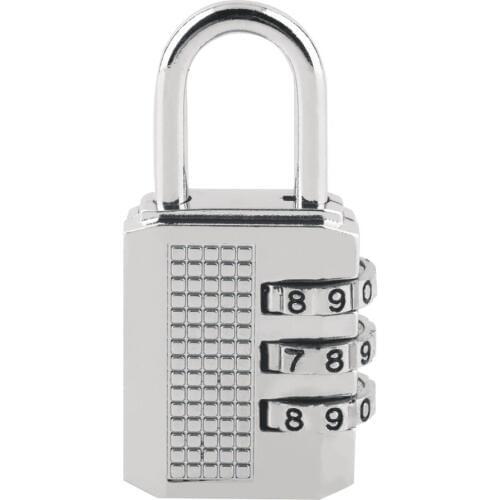 Top safeyt 3/4 Dial Combination Padlock Locker Door Toolbox Luggage Suitcase Lock
