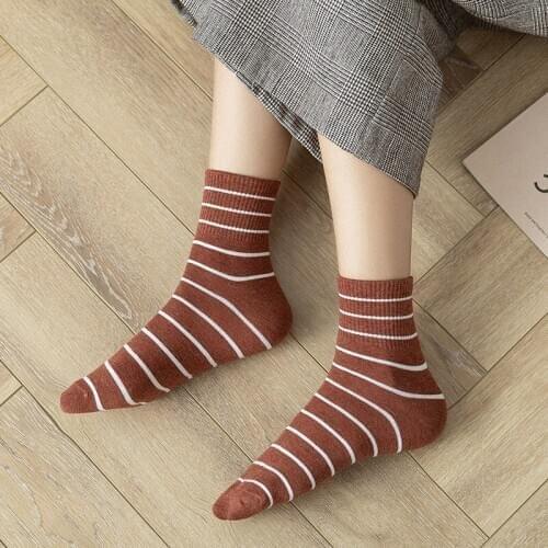 Comfortable cotton socks YZ-S-ZZ-0077 New colorful striped socks for 2021 spring Casual fashion stockings