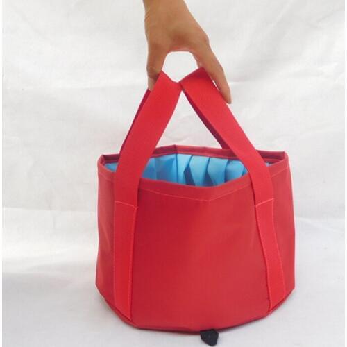 Water Bucket Portable Outdoor Travel Foldable Camping Washbasin Basin Bucket Home Tool Collapsible Bowl Sink Washing Bag