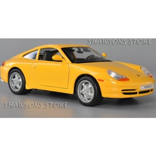 Welly 1:18 Scale Diecast Metal Model Car Toys 911 Carrera Miniature Replica Collection
