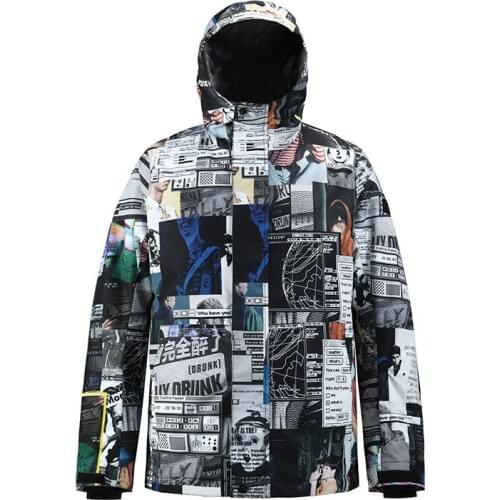 2020 Winter New Ski Suit Mens Waterproof Windproof Breathable Cotton-Padded Warm Veneer Double Board Snow Suit Mens Shirt