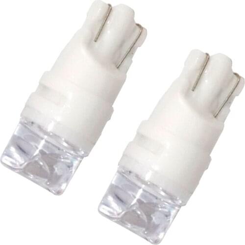 100pcs 12V DC T10 2835 3 SMD W5W 194 LED ceramics 3D Clear lens Interior License Lamp Bulbs Car Door Clearance Lights White