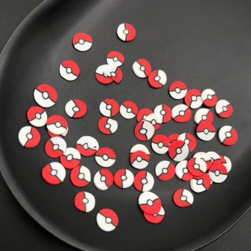 50g Red Eye Polymer Clay Slices Sprinkles for Kids Diy,Craft/Nail Art/Scrapbook Decoration,Filler Polymer Clay Embellishments