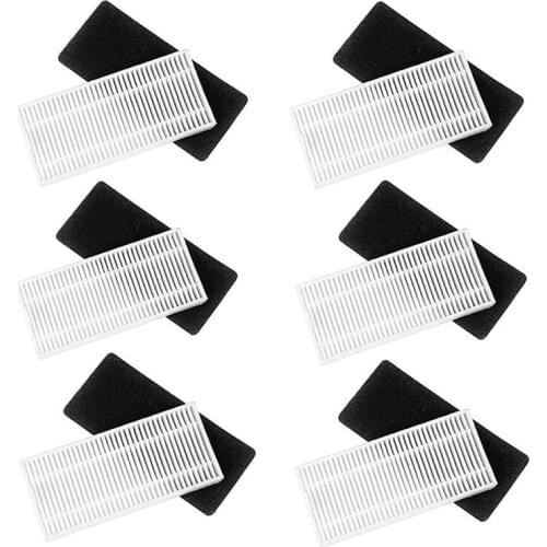 6Filter Replacement Kit for Conga Excellence ECOVACS N79 Eufy RoboVac 11 , Robot Vacuum Cleaner Accessories