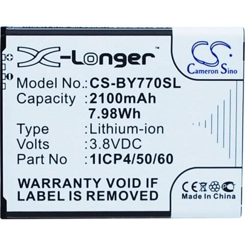 Cameron Sino 2100mAh Battery 1ICP4/50/60-210AR for Beurer 952.62, 952-62, BY77