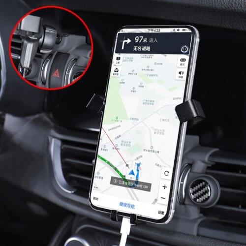 Car phone holder with aromatherapy is suitable for Alfa Romeo giulia stelvio modified air outlet phone holder