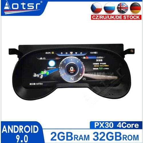 AOTSR 12.3 Inch For Toyota RAV 4 2019-2020 Car LCD Cluster Instrument Multimedia Dashboard Modification GPS navigation player