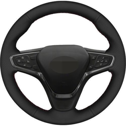 Car Steering Wheel Cover Hand-stitched Artificial Leather For Chevrolet Malibu XL 2016-2019 Equinox 2017 Opel Ampera -E 2019