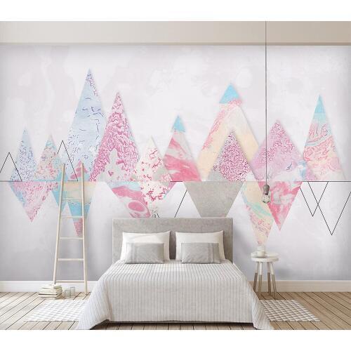 Decorative wallpaper Modern simple geometric background wall painting