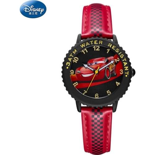 Disney Original Cars Lightning McQueen Jackson Storm Children Quartz Watch Boy Sport Fashion PU Waterproof Watches Kid Gift 2020