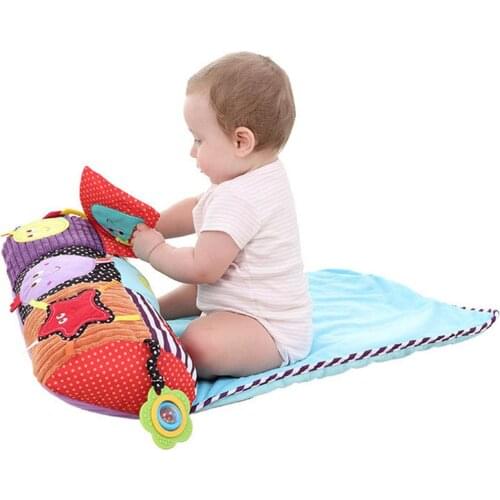 Kid Crawling Mat Lying Pillow Baby Play Mats Activity Crawling Game Blanke With Pillow Rattle Teether Mirror Toy Education Toy