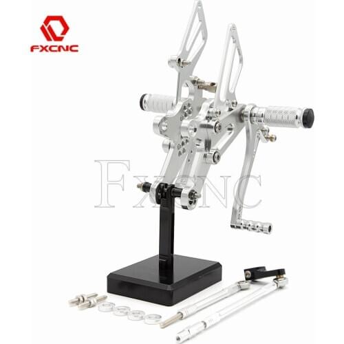 For Honda CBR150 CBR150R CBR125 CBR 125 2004-2010 Reversed Rearset Footpeg GP Shifter Adjustable Motorcycle Footrest Foot Peg