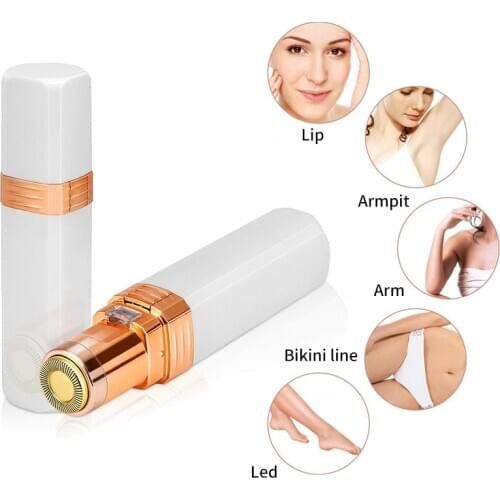 Electric Hair Shaving Device Perfect Hair Removal Lipstick Shape Female Facial Epilator Painless Safety Female Body Facial Tools