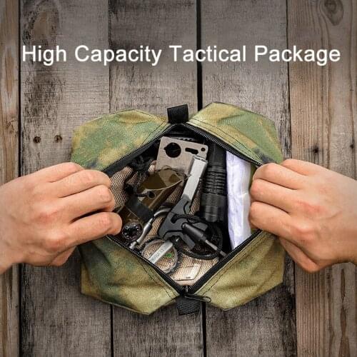 Camouflage Large-capacity Tactical Waist Bag Outdoor Climbing Portable Oxford Cloth Storage Bag Equipment Tools EDC Package