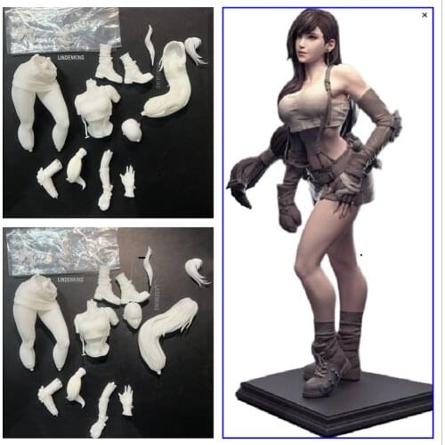 25cm/30cm 3D Garage Kit GK Model Animated Action Figure Print Toy White-film Unpainted CollectionsA117