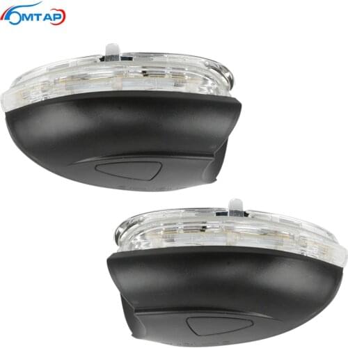 MTAP Marker Blinker Rearview Mirror Turn Signal Lamp&Lower Cover LED Light For VW Golf 6 Touran 2011-2015 Indicator Flasher