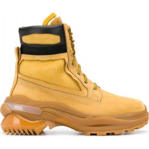 Design Brand New Mens Personality Genuine Leather Boots High Top Thick Bottom Lace Up Cargo Shoes Fashion Cowhide Safety Boots