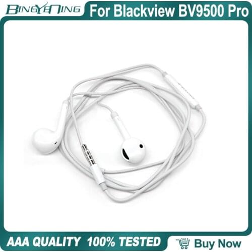 100% New Original Earphones Headsets For Blackview BV9500 Pro Earphone In-ear with Microphone 3.5MM Octa Core 5.7
