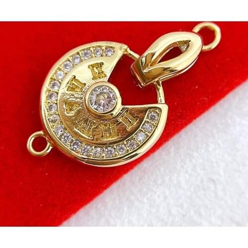 Wholesale DIY Natural Stones Beads Jewelry Making Accessories Silver/Gold/Rose Gold Metal Connector Clasps Findings