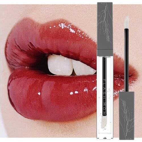 Flashmoment Nutritious Transparent Lipgloss Makeup Winter Protect Lips Moisturizer Clear Lip Plumper Full Lips Liquid Lipstick