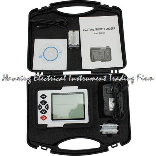 Portable Digital CO2 Meter CO2 Monitor Detector HT-2000 Gas Analyzer 9999ppm CO2 Analyzers Temperature Relative Humidity Test